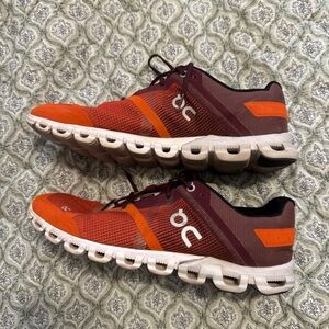 On Running Men's Cloud Running Shoes - Orange/Burgundy